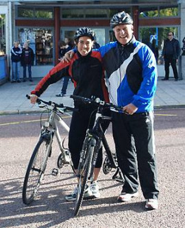 Två av vinnarna i Utmaningen: Malin Karlsson och Curt Ståhlenberg.