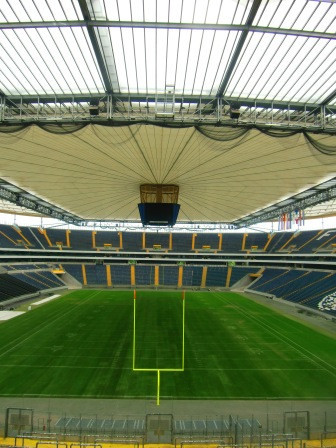 Stadion, Amerikansk Fotboll EM 2010 Frankfurt Tyskland foto: All Sport och Idrott