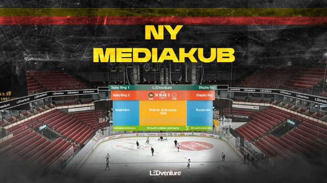 Brynäs IF satsar på arenaupplevelsen – ny LED- och mediakub inför säsongspremiären